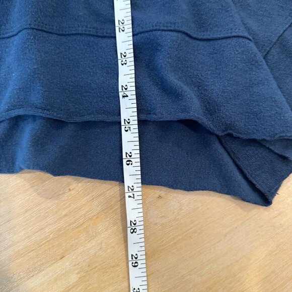 Soft Surroundings Top Womens XLP Blue Cowl Neck Lagenlook Bohemian Asymmetrical - Picture 11 of 11